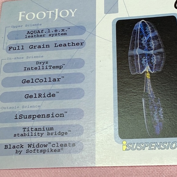 FINAL SALE PRICE FootJoy Gel Fusion Golf Shoes in 10M + Shoe Trees - Picture 8 of 9